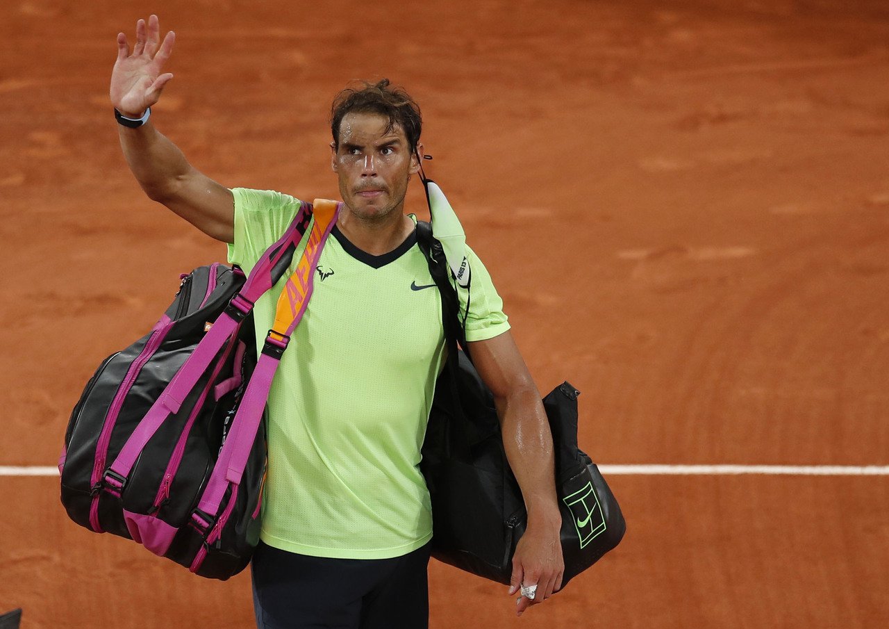 西班牙網球名將納達爾(Rafael Nadal)落敗。 路透社 西班牙網球名將納達爾(Rafael Nadal)落敗。 路透社