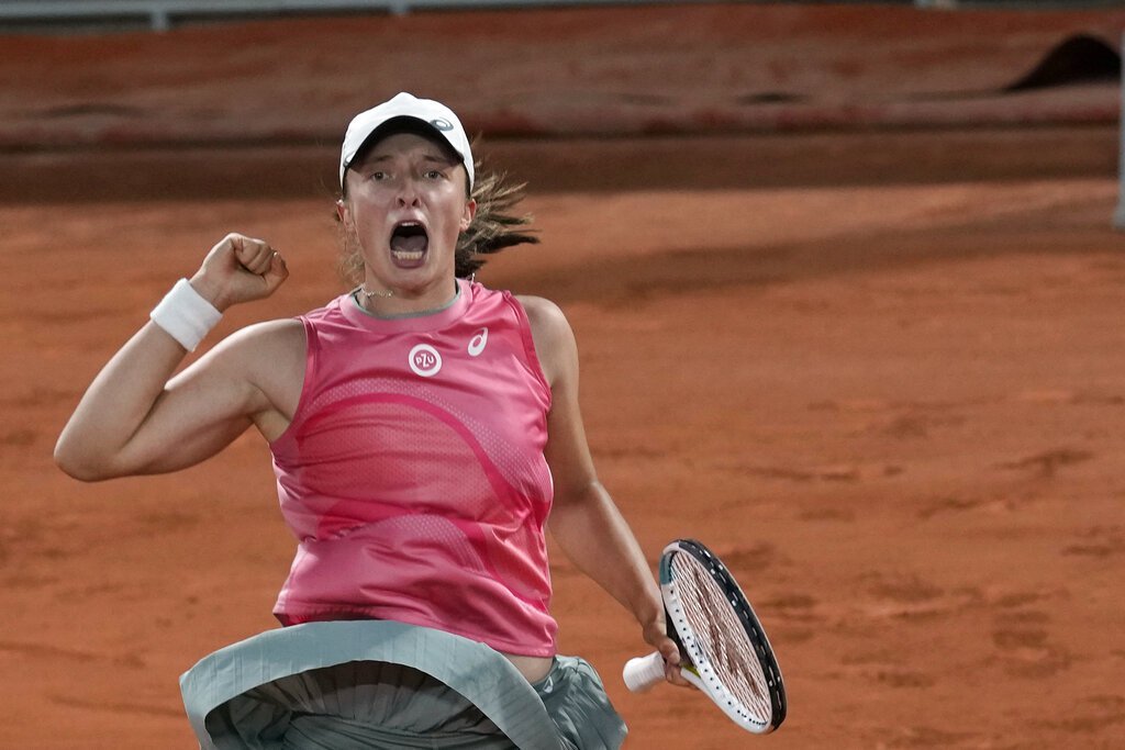 20歲波蘭女將斯威雅蒂繼續朝衛冕之路邁進。 美聯社
