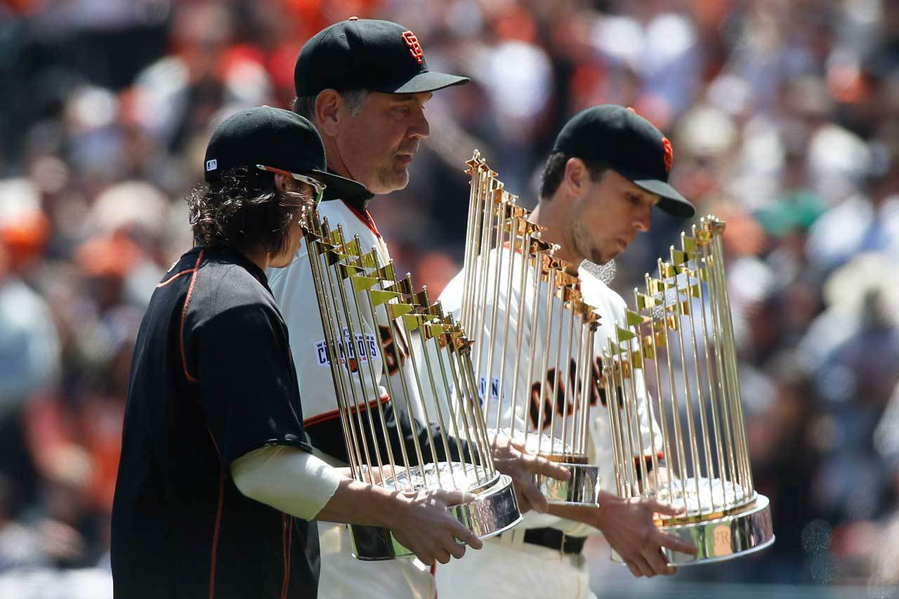 巨人從2009年起展開球隊年輕化工程，結果效率奇高，馬上就拿下2010、2012、2014三次世界大賽冠軍。 歐新社資料照片