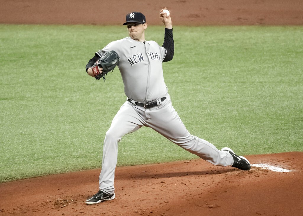 蒙哥馬利主投6局飆出9次三振平個人生涯紀錄。 美聯社。